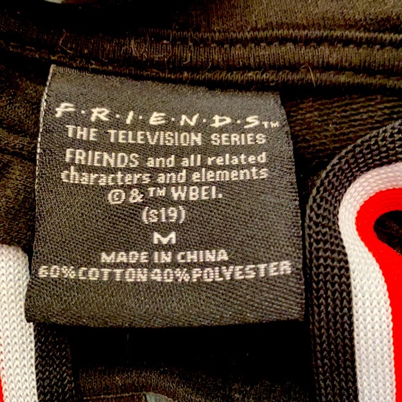 F.R.I.E.N.D.S. Cropped Hooded Sweatshirt M (Friends) - Picture 7 of 8